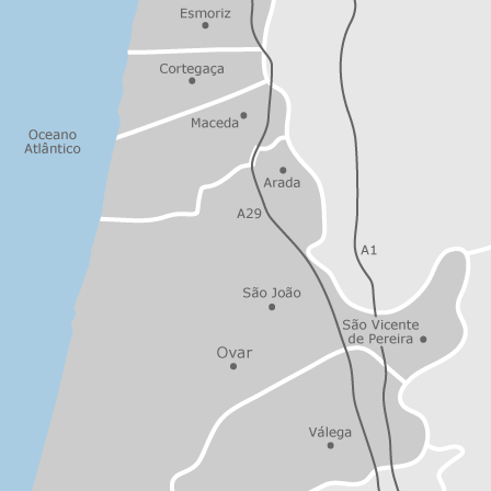 mapa ovar portugal Mapa de Ovar, Aveiro: casas à venda — idealista