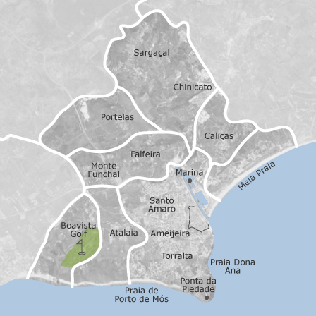 Kartta - Lagos, Faro: kunnat asuntojen myynti-ilmoituksilla — idealista