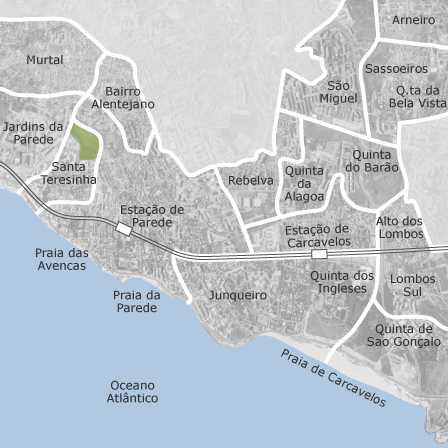 mapa parede cascais Mapa de Carcavelos e Parede, Lisboa: casas à venda — idealista