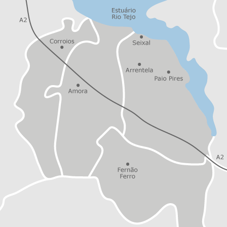 mapa portugal seixal Mapa de Seixal, Setúbal: casas à venda — idealista