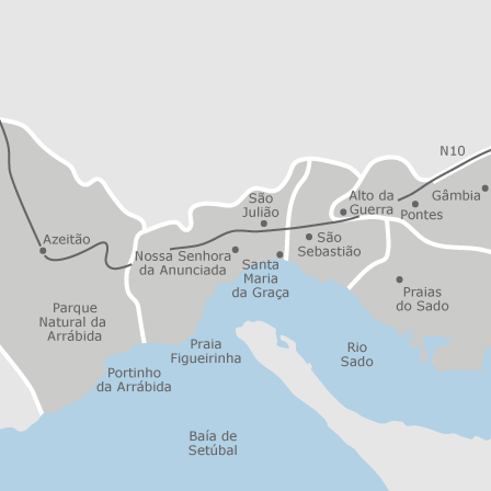 Mapa de Setúbal: casas à venda — idealista
