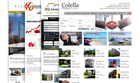 Páginas webs para imobiliárias